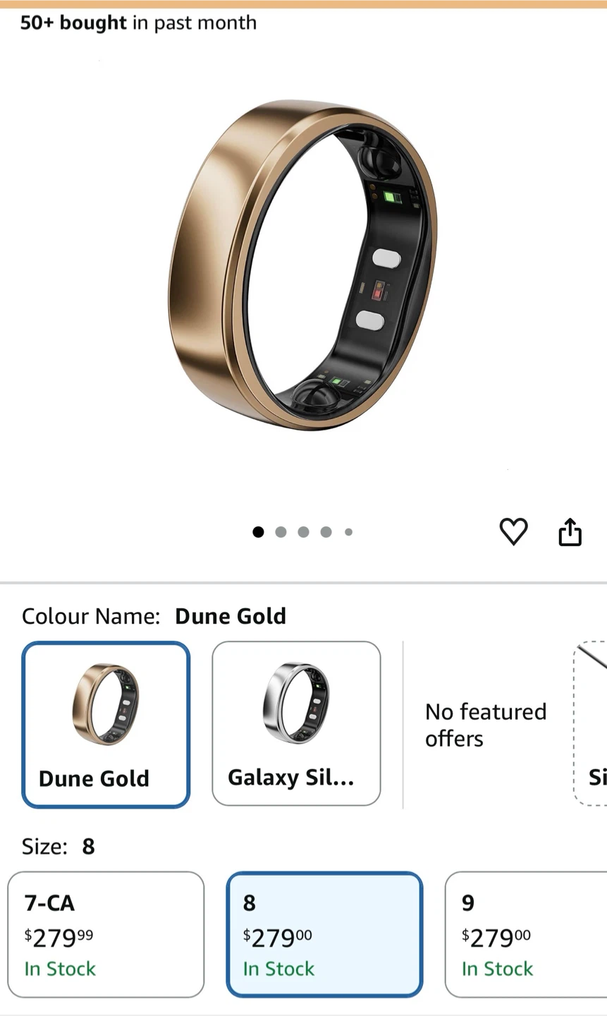 Ringconn smart Ring, Size 7,8,9 - photo 2