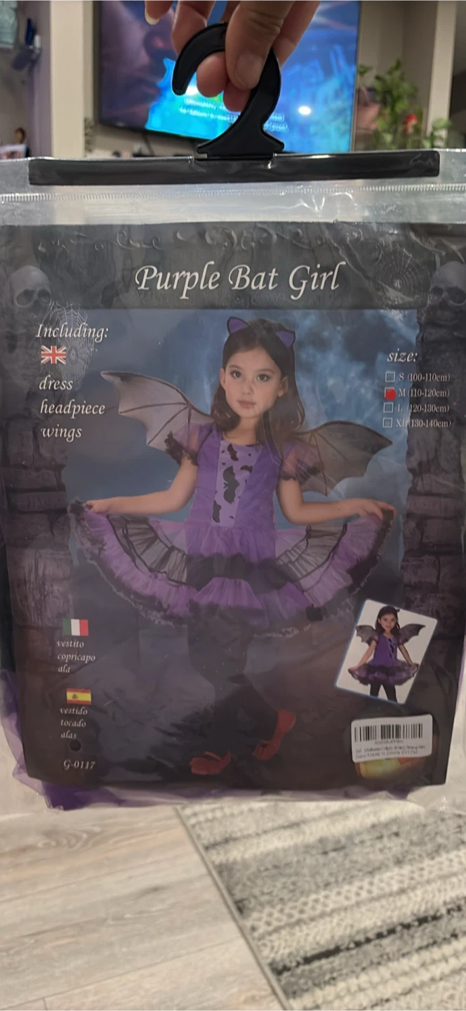 Brand new Purple Bat Girl Costume Medium