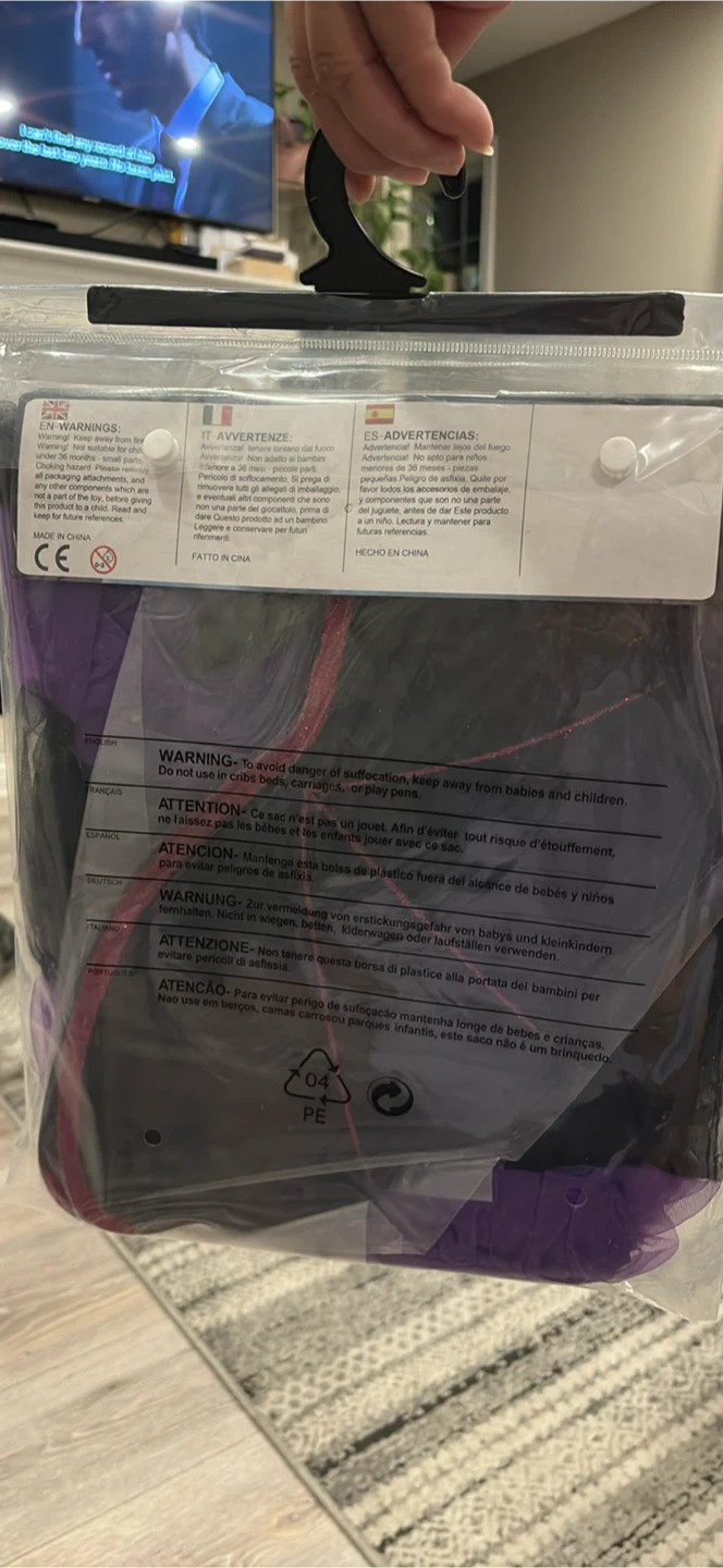 Brand new Purple Bat Girl Costume Medium - photo 2