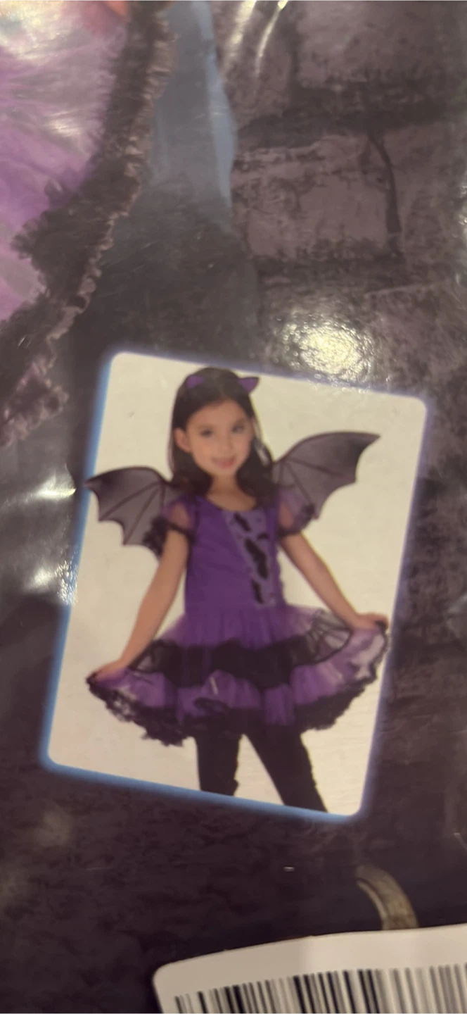 Brand new Purple Bat Girl Costume Medium - photo 4