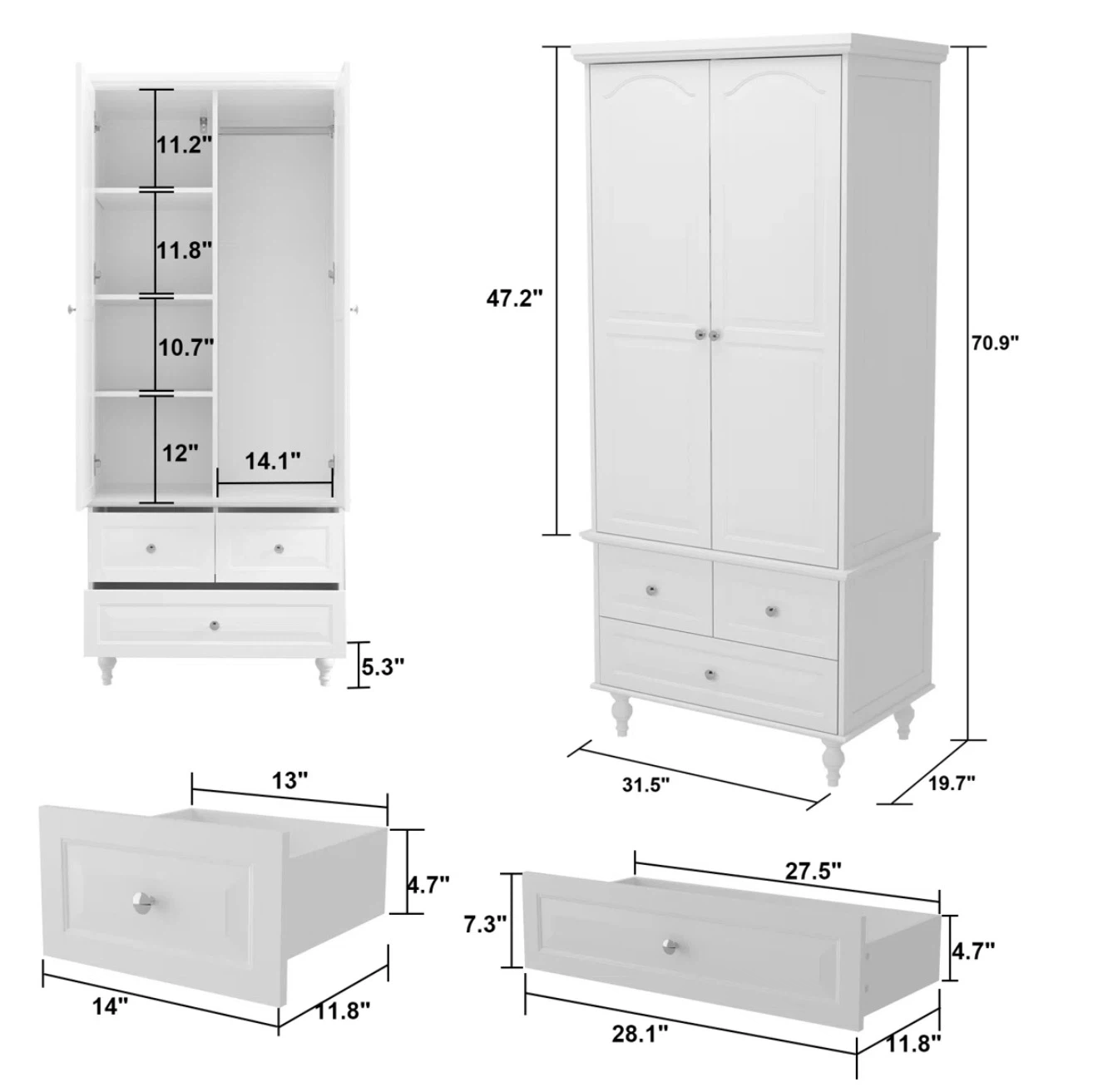 White Wardrobe - photo 2