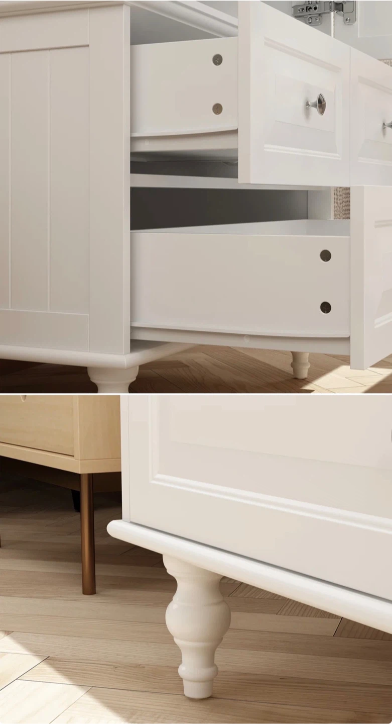 White storage wardrobe with drawers - photo 4