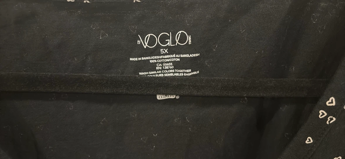 Voglo black Pj with white print - photo 5