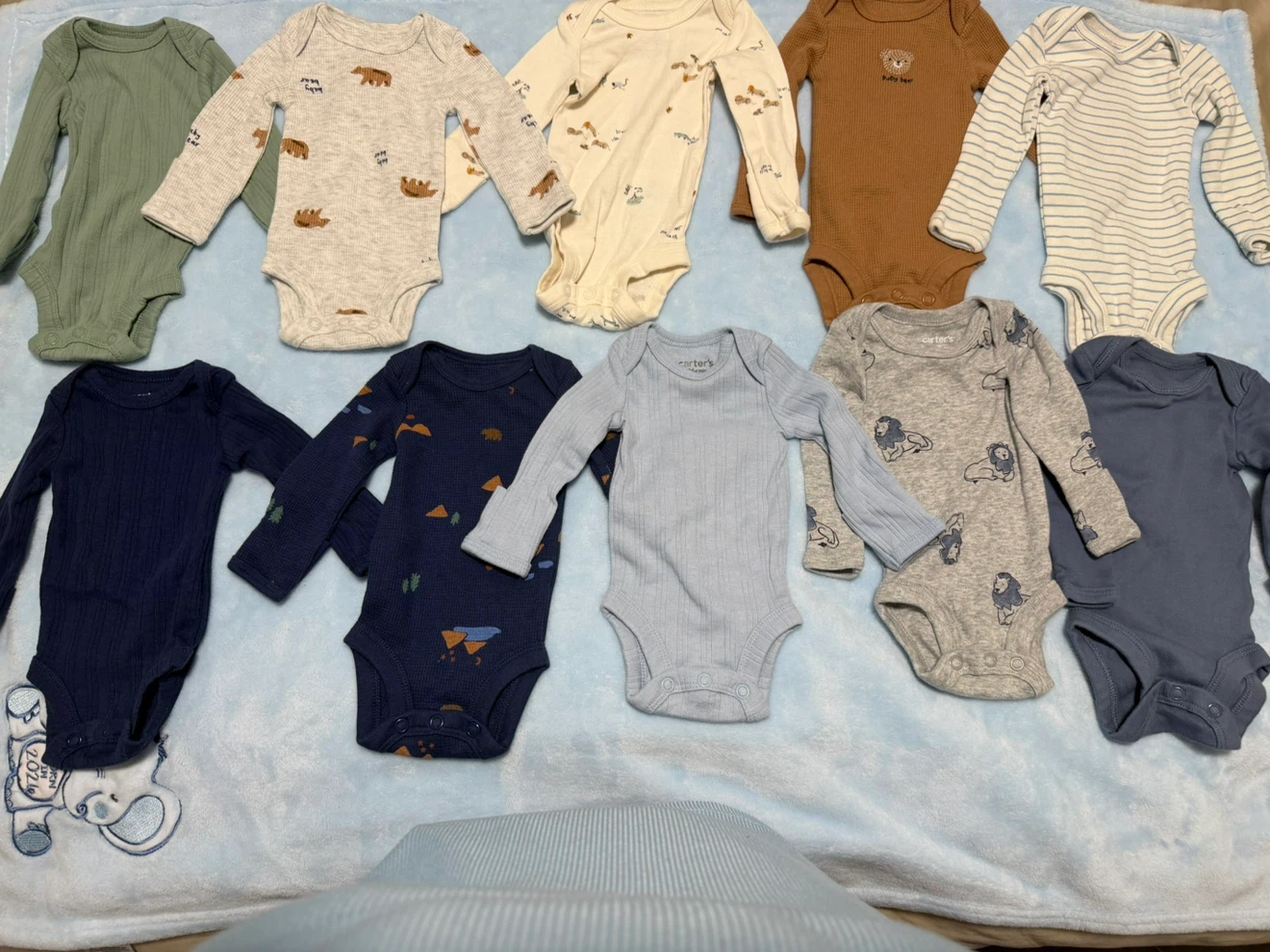 Carter's Baby Long Sleeve Bodysuits Set Preemie - photo 4