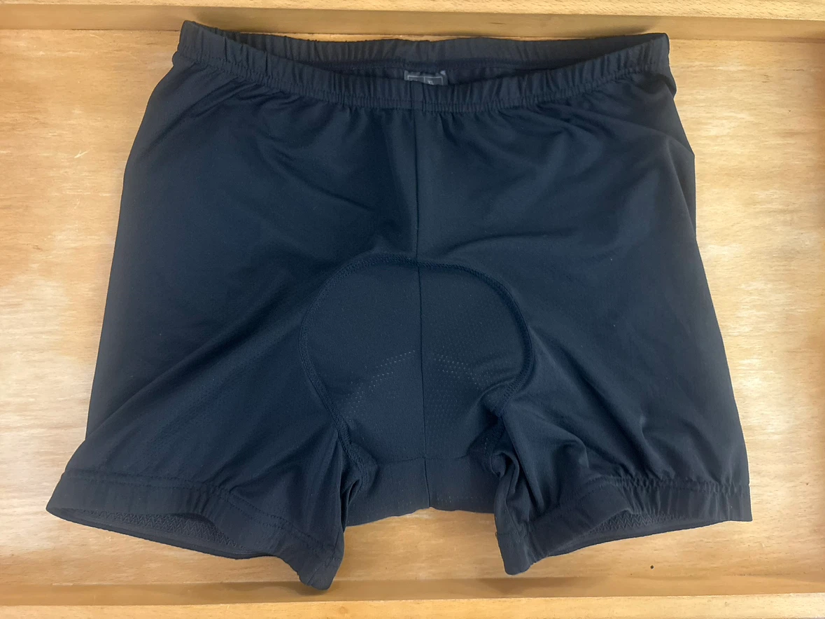 Black Cycling Shorts with Blue Gel Pad