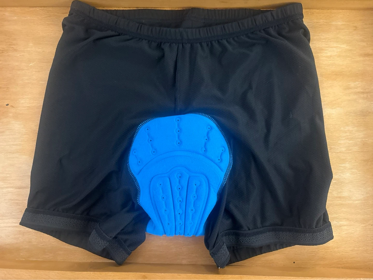 Black Cycling Shorts with Blue Gel Pad - photo 3