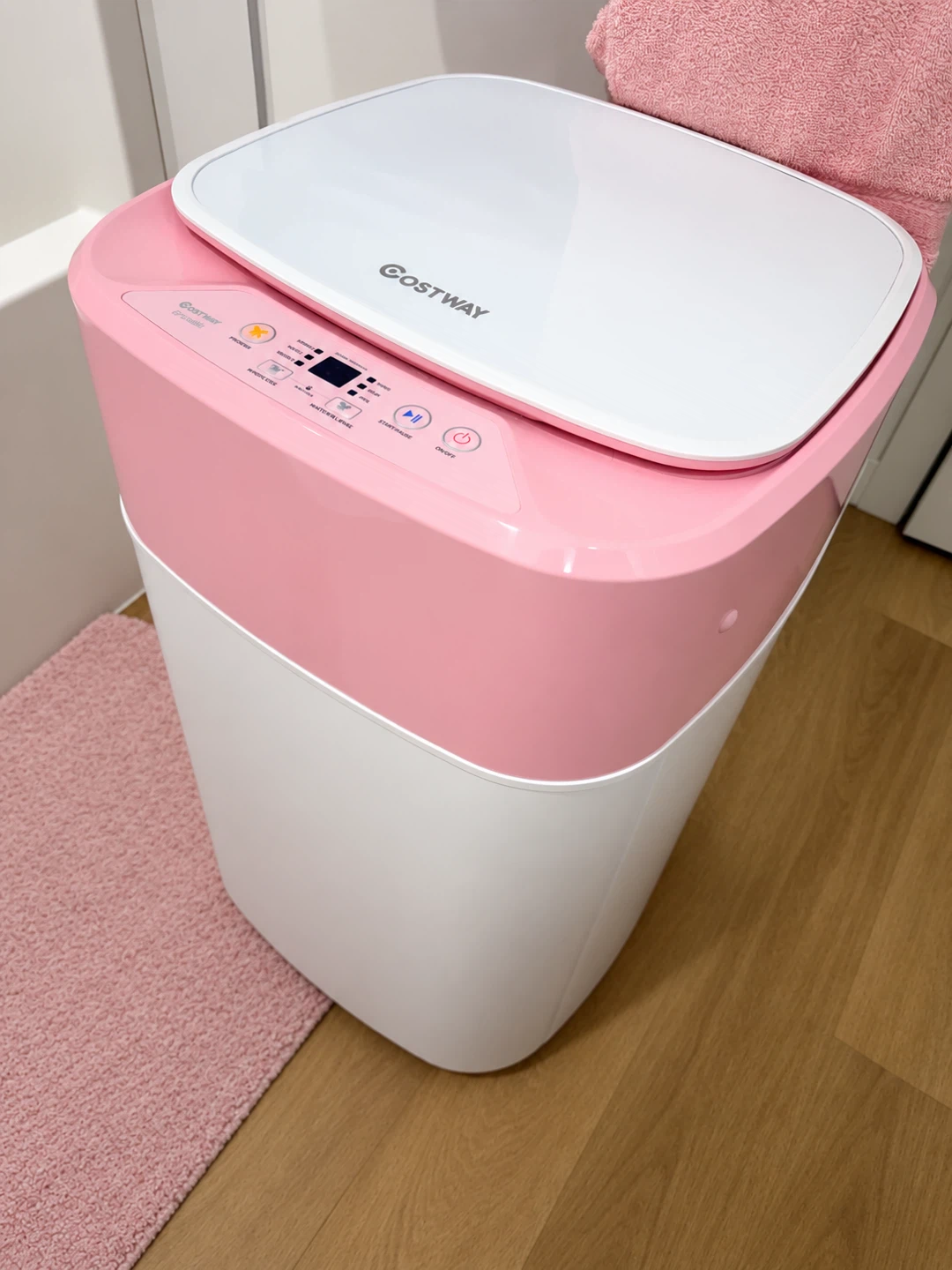 Costway Portable Washing Machine 8lbs Pink