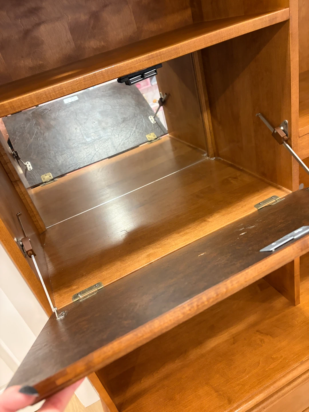 Wooden Hutch and Buffet Cabinet - photo 2