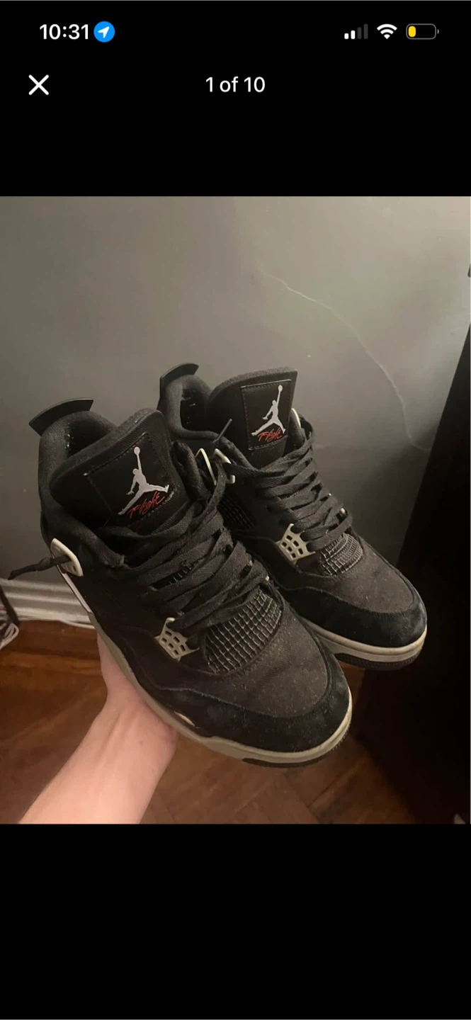 Jordan 4 Retro Black Canvas