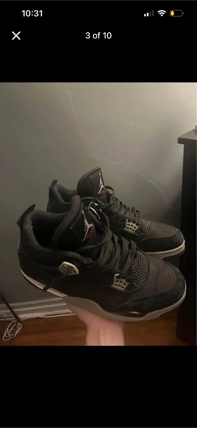 Jordan 4 Retro Black Canvas - photo 4