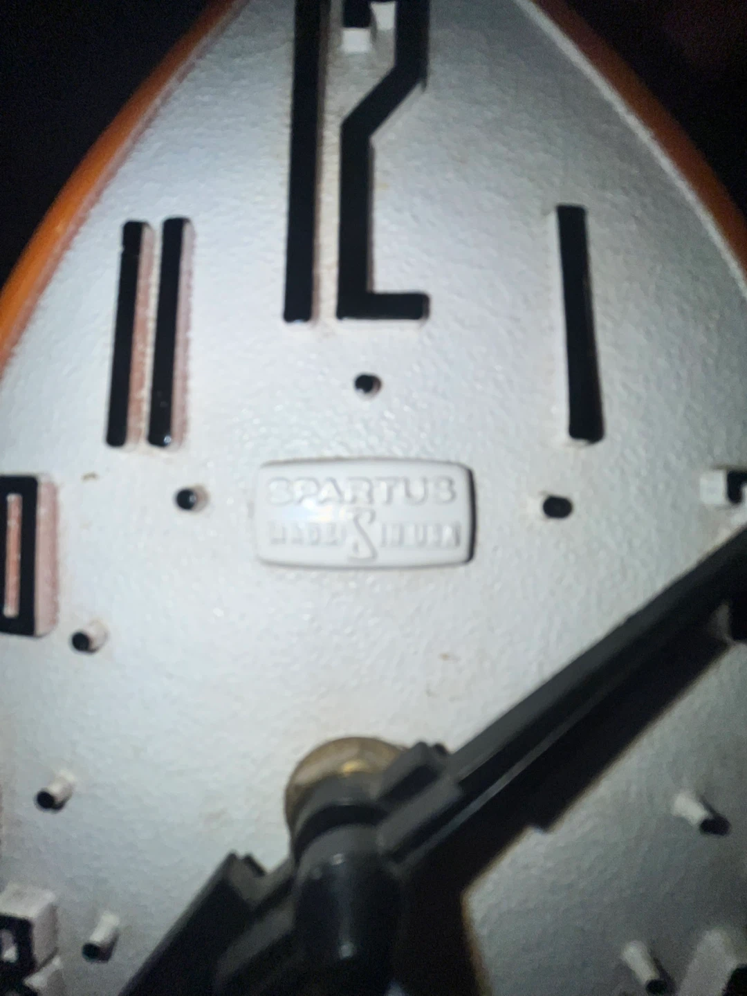 Vintage Spartus Orange Tabby Cat Wall Clock - photo 5