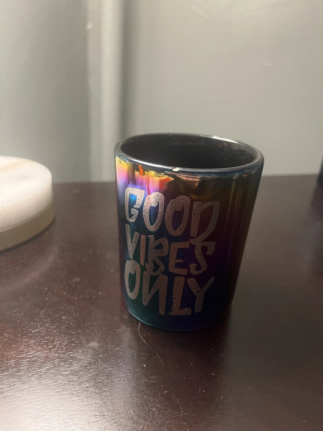 Good Vibes Only Iridescent Mug/Pen holder - photo 2