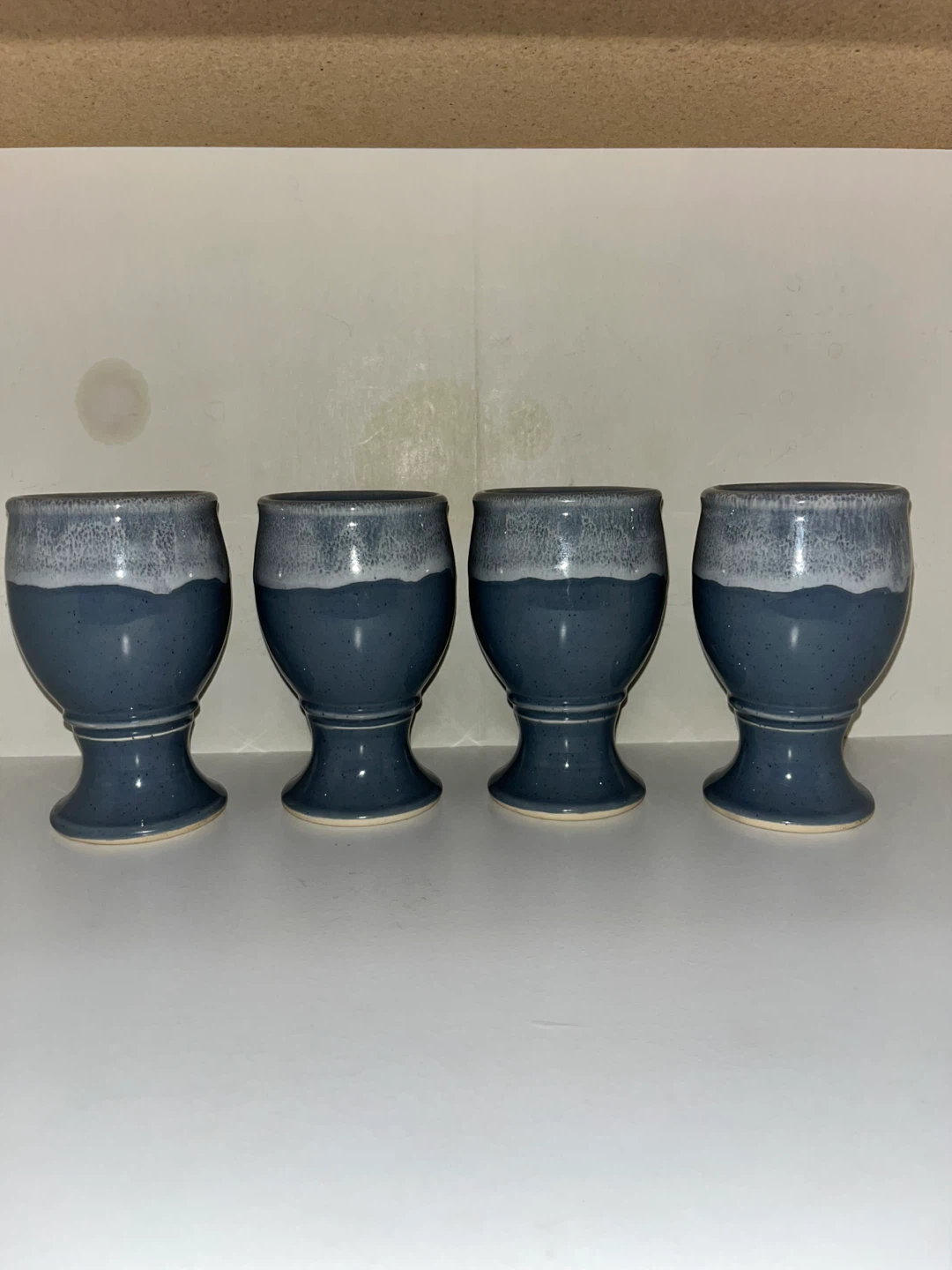 Set of 4 Arizona Renaissance Festival Ceramic Goblets - photo 4