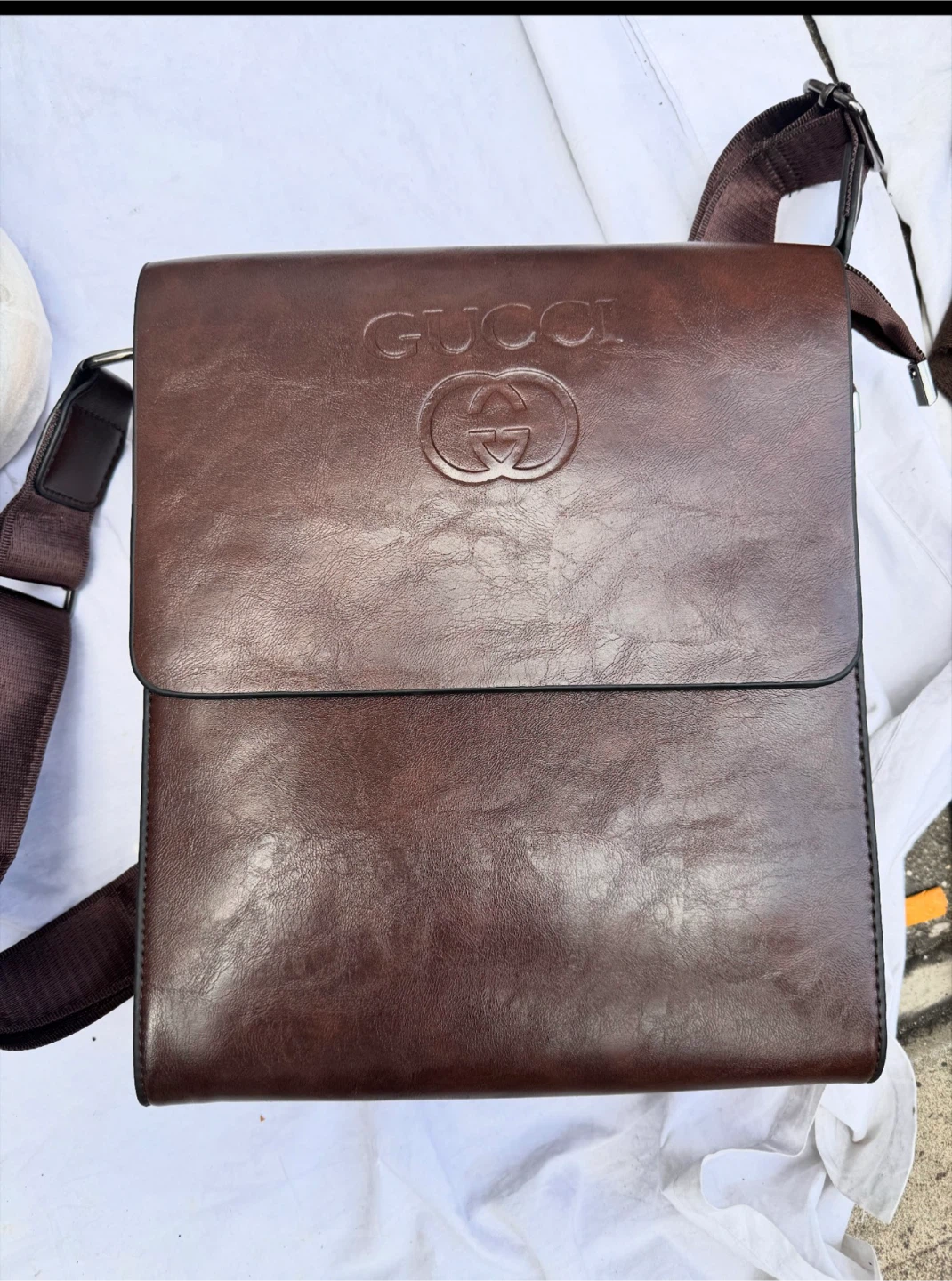 Gucci Brown Messenger Crossbody Bag