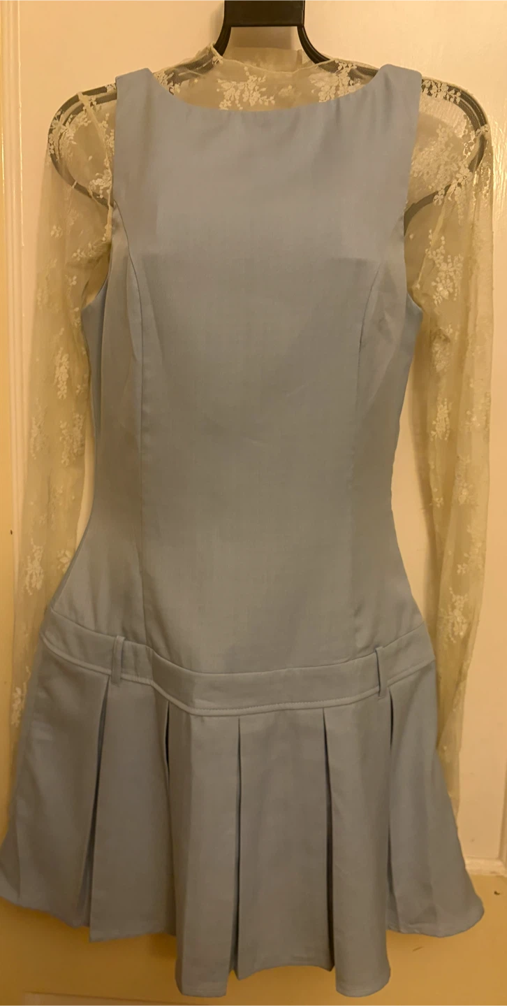Altar'd State Light Blue Pleated Dress Size S