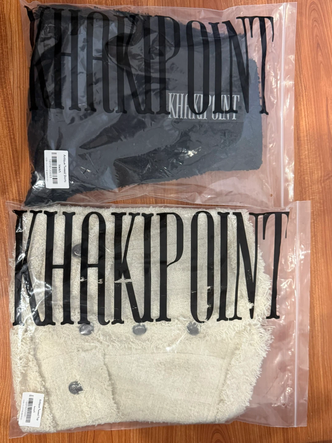 Korean Brand "Khakipoint" Antique Tweed Top and Shorts Set - photo 5