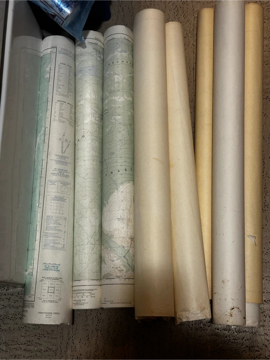 Lot of Vintage BC & Rocky Mountain Topographic Maps