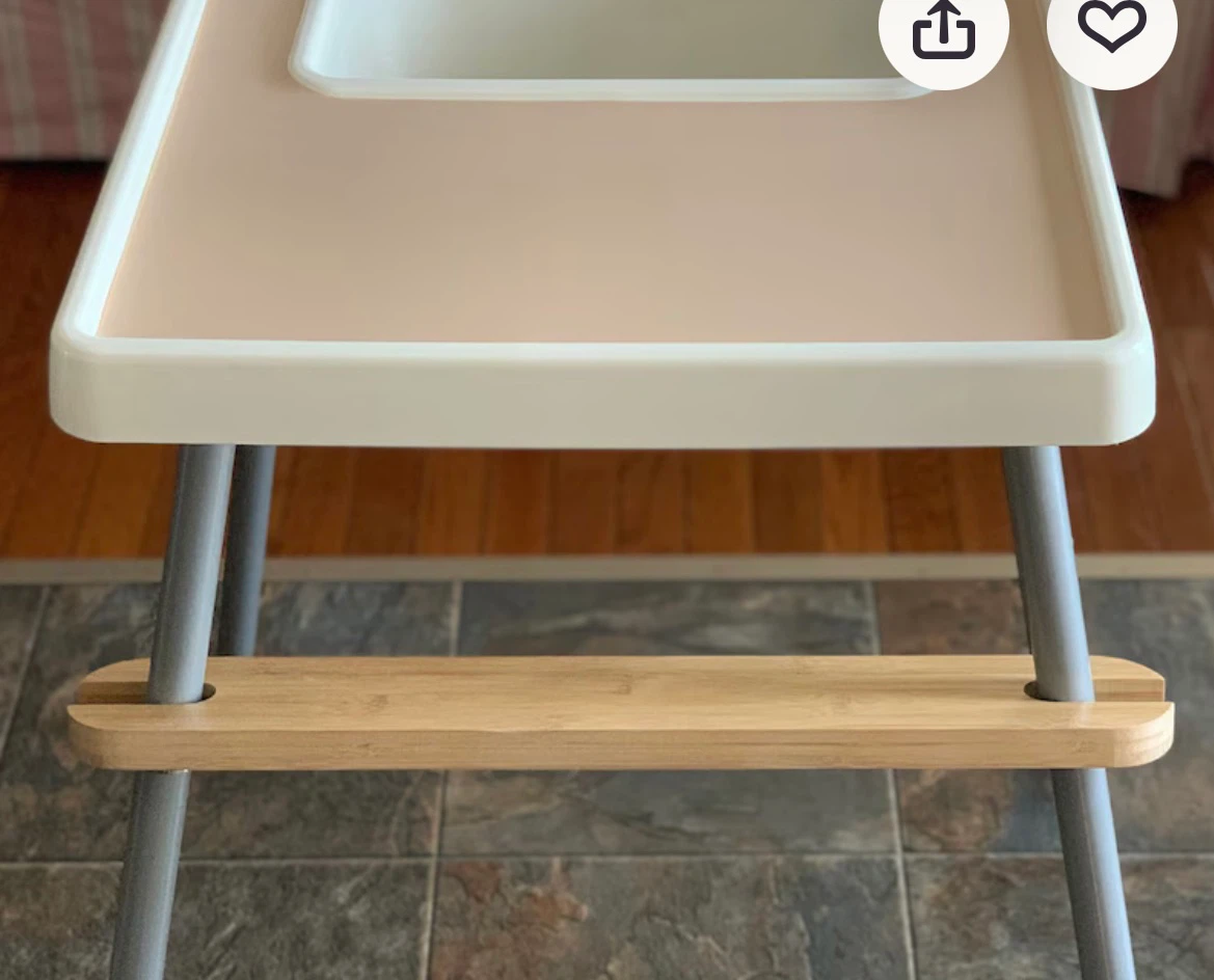 Ikea High Chair, Foot Rest, Safety Straps & Tray - photo 2