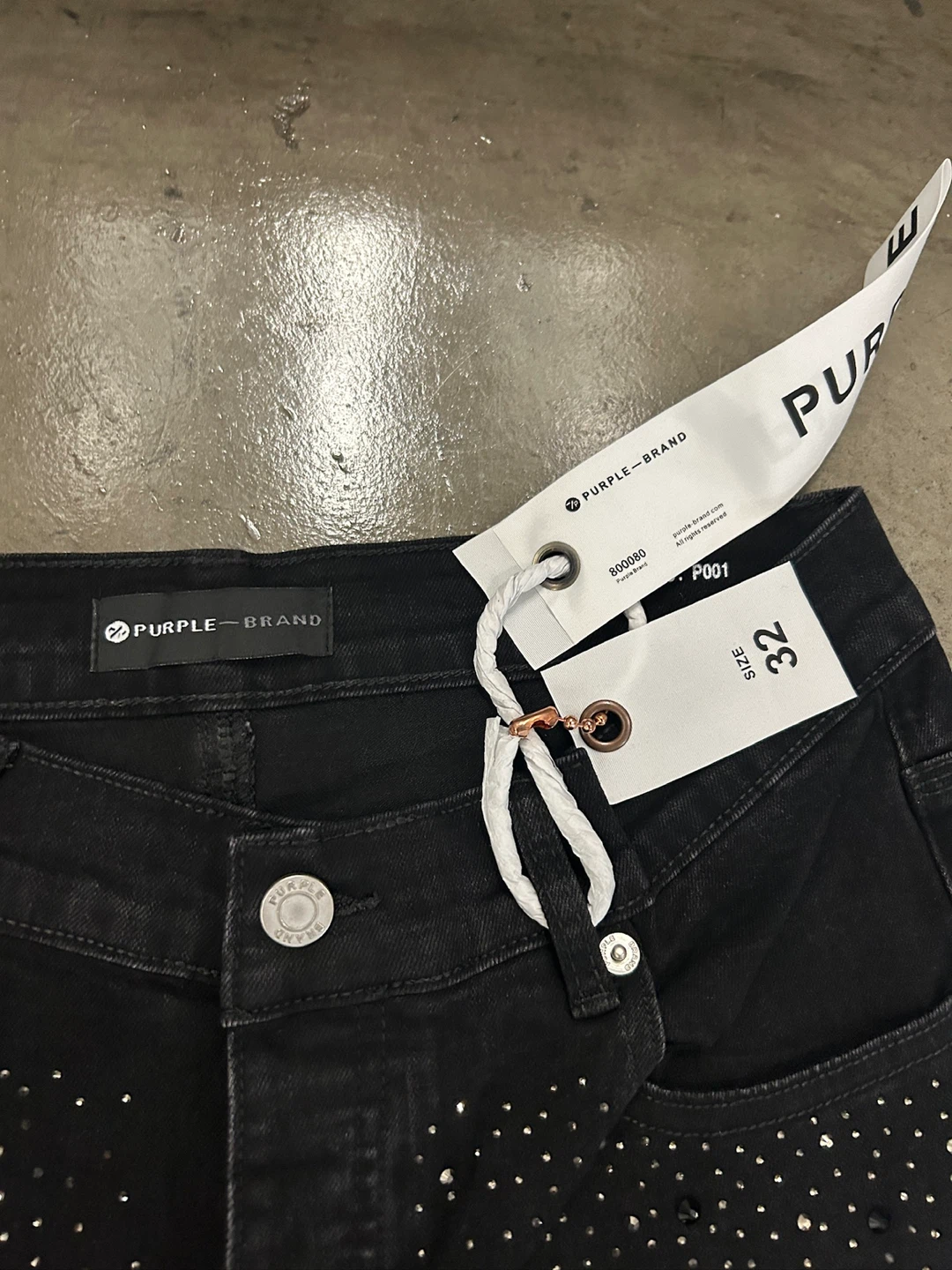 Purple Brand Rhinestone Jeans Size 32 - photo 3