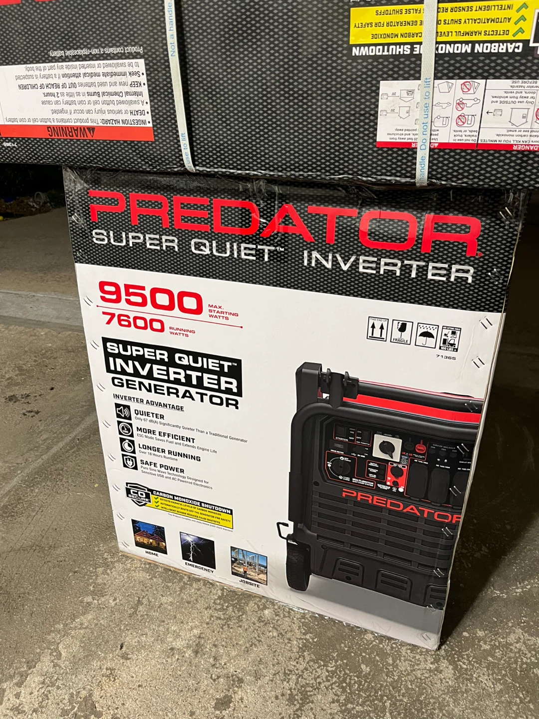 Predator 9500 Watt Super Quiet Inverter Generator