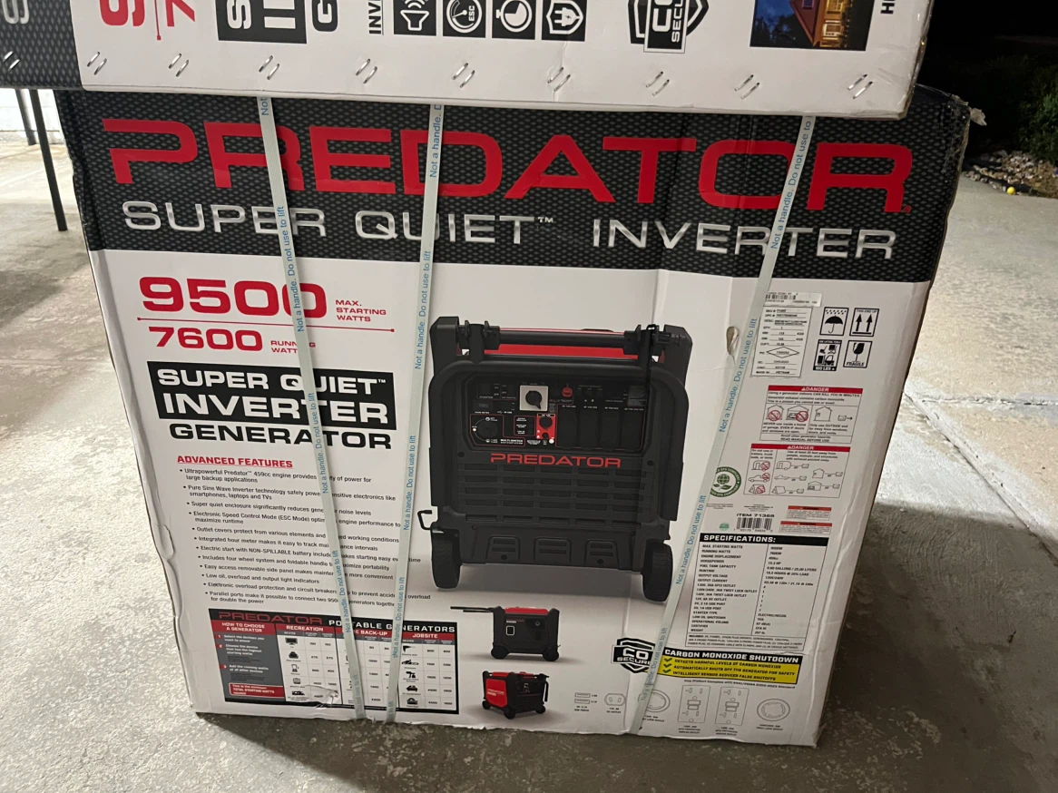 Predator 9500 Watt Super Quiet Inverter Generator - photo 2