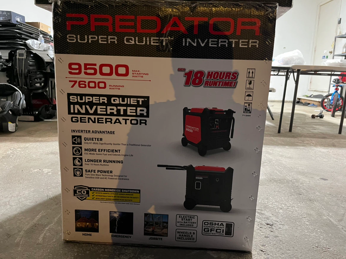 Predator 9500 Watt Super Quiet Inverter Generator - photo 4
