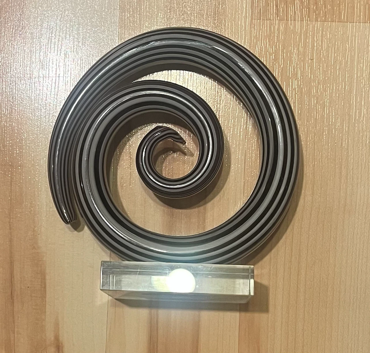 Spiral Striped Glass Decor - photo 2