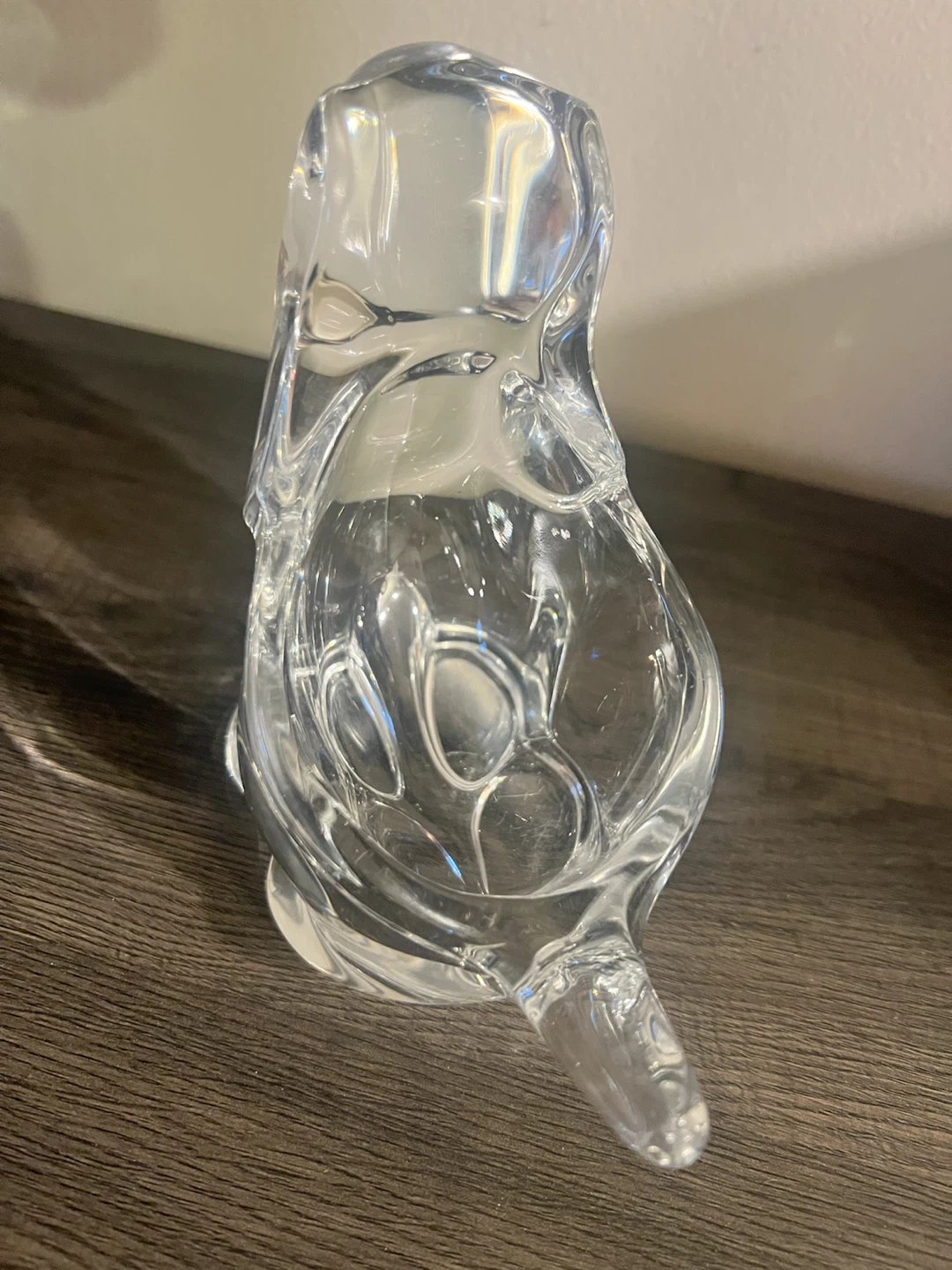 Clear Glass Puppy Figurine Bowl - photo 3