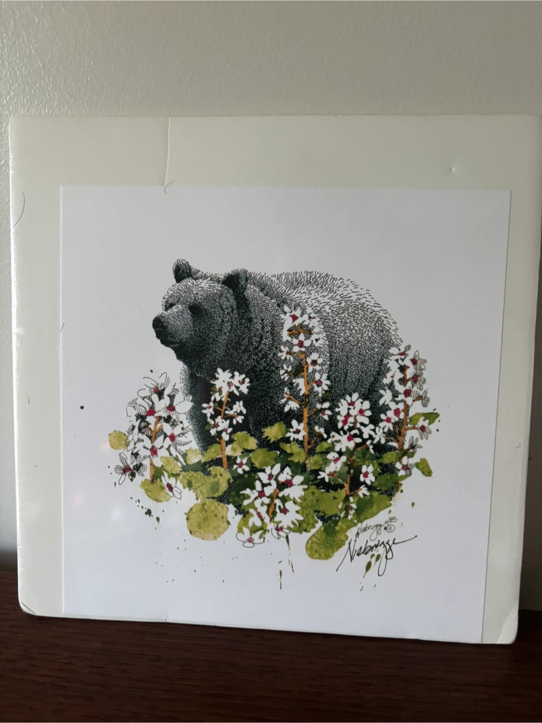 Gail Niebrugge Bearflower Bear Unframed Gallery Art