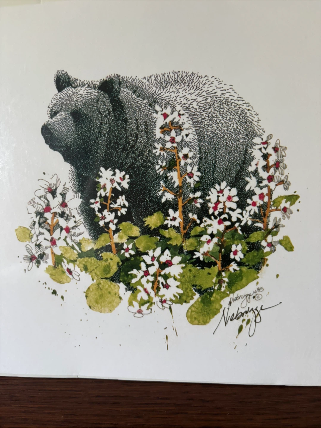 Gail Niebrugge Bearflower Bear Unframed Gallery Art - photo 3