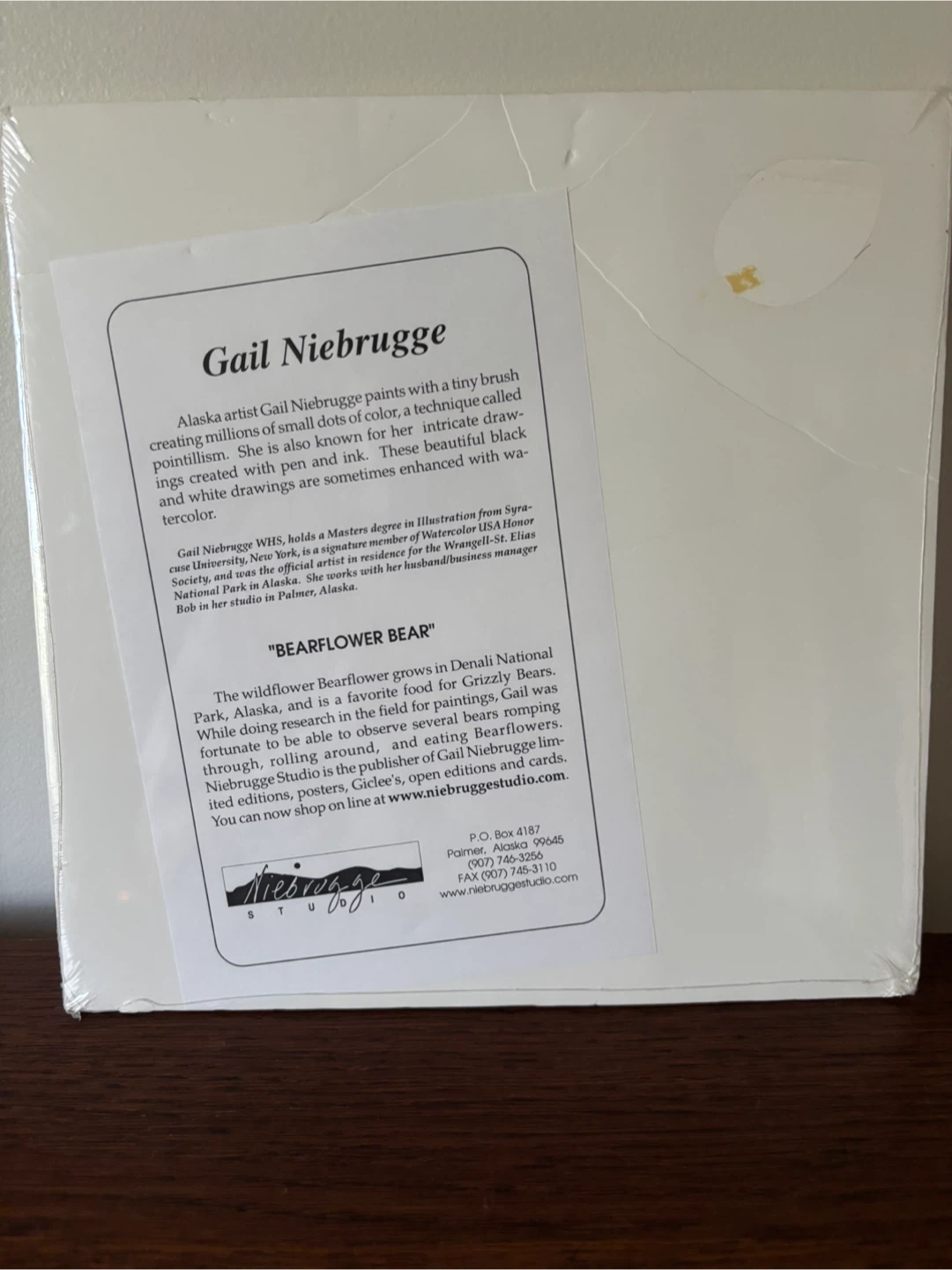 Gail Niebrugge Bearflower Bear Unframed Gallery Art - photo 4