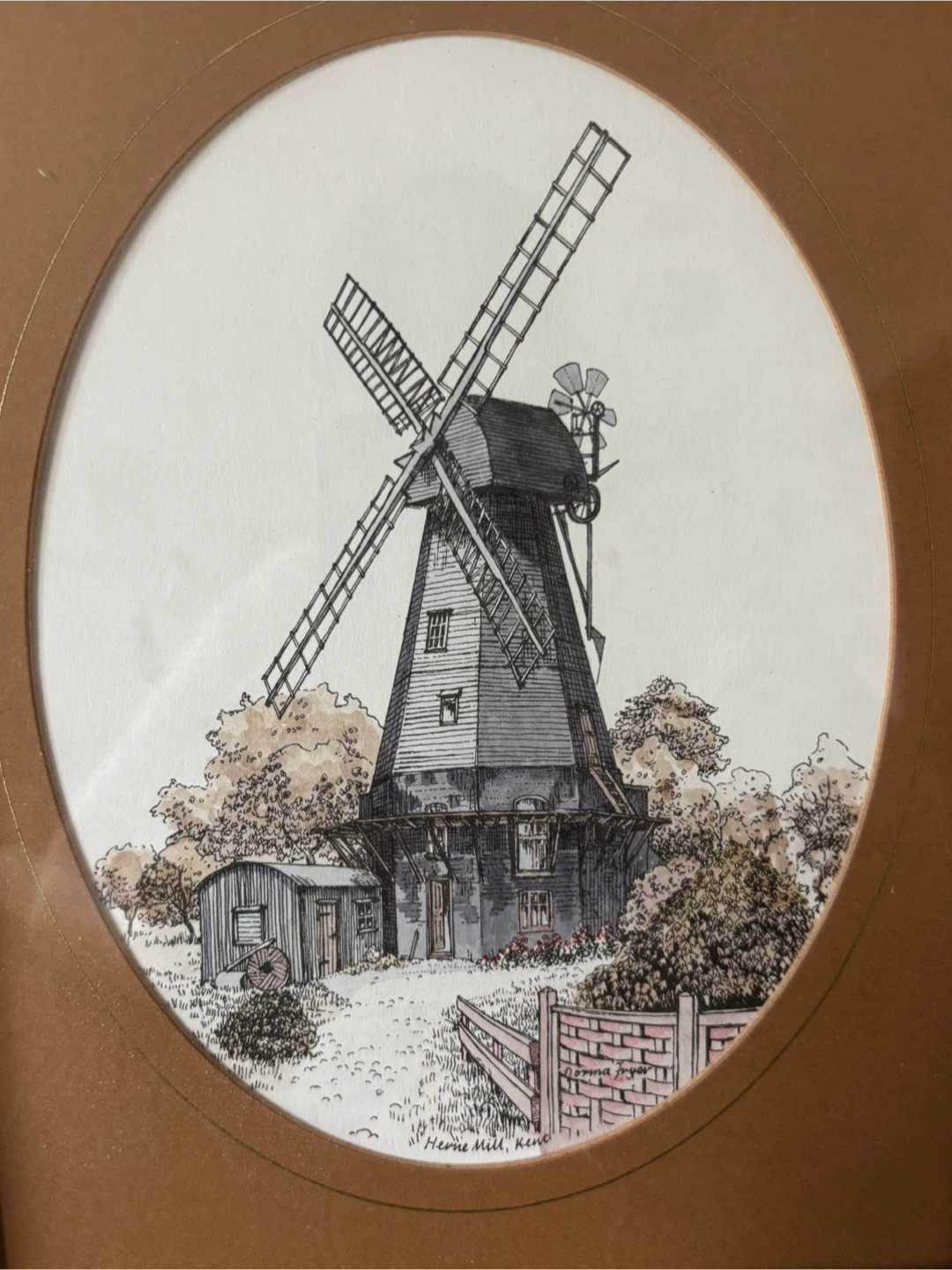 Set of 2 Norma Fryer Windmill Framed Prints - photo 2