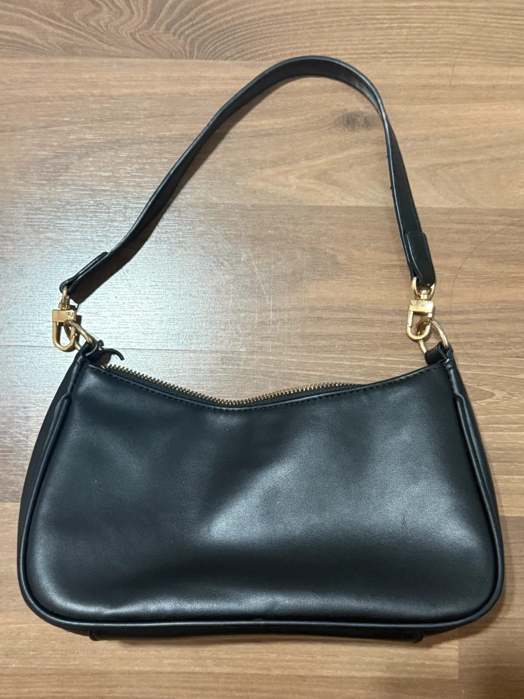 Black Minimalist Shoulder Bag