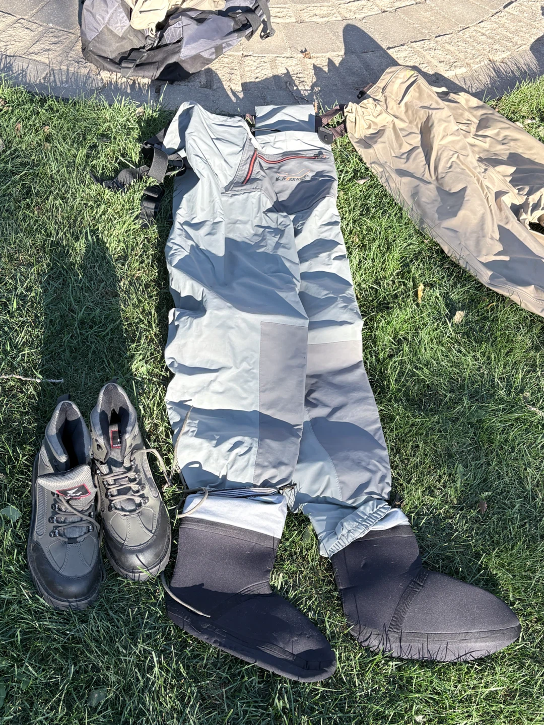 Fly Fishing rods, waders, boots, and ground blind - photo 2