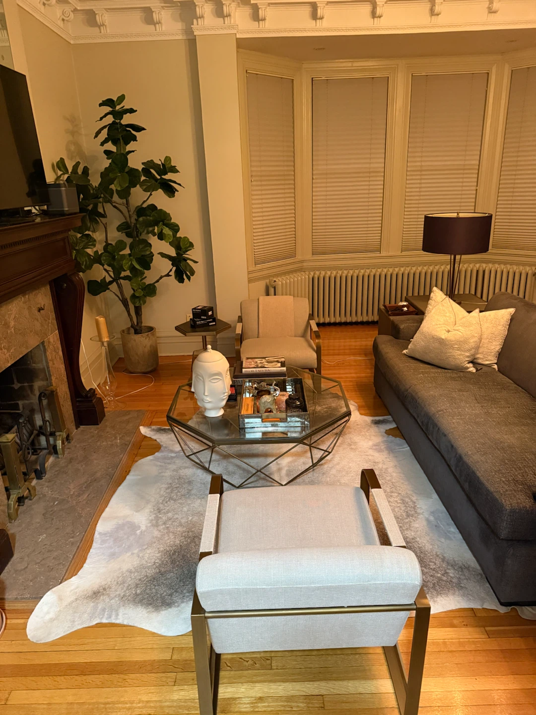 Modern Dark Gray Fabric Sofa - photo 2