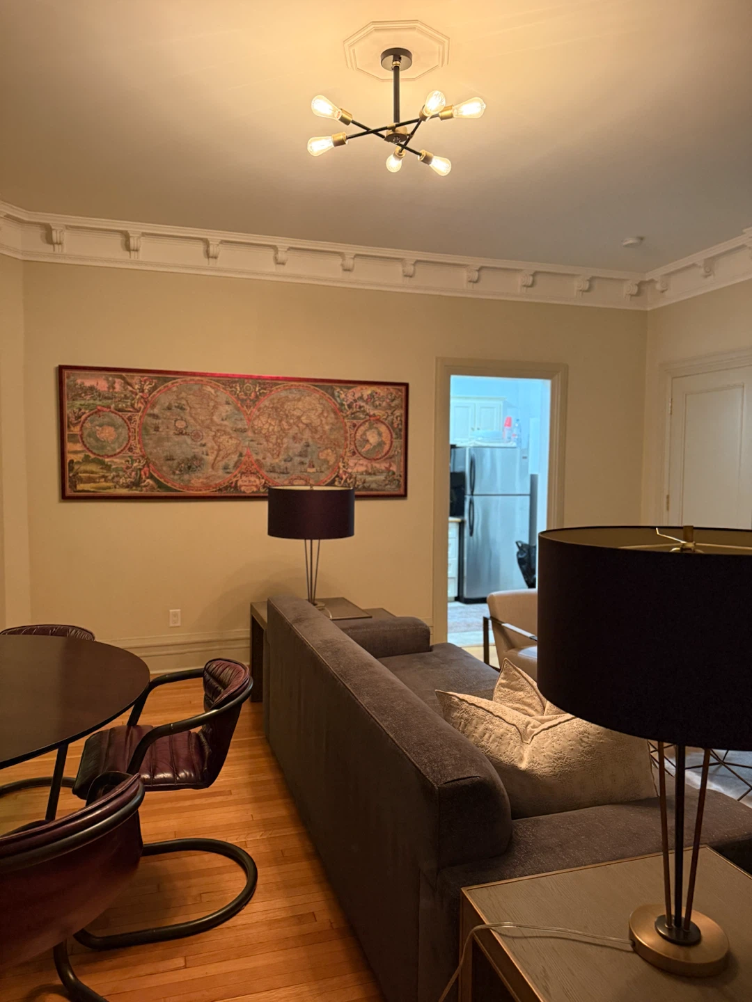 Modern Dark Gray Fabric Sofa - photo 3