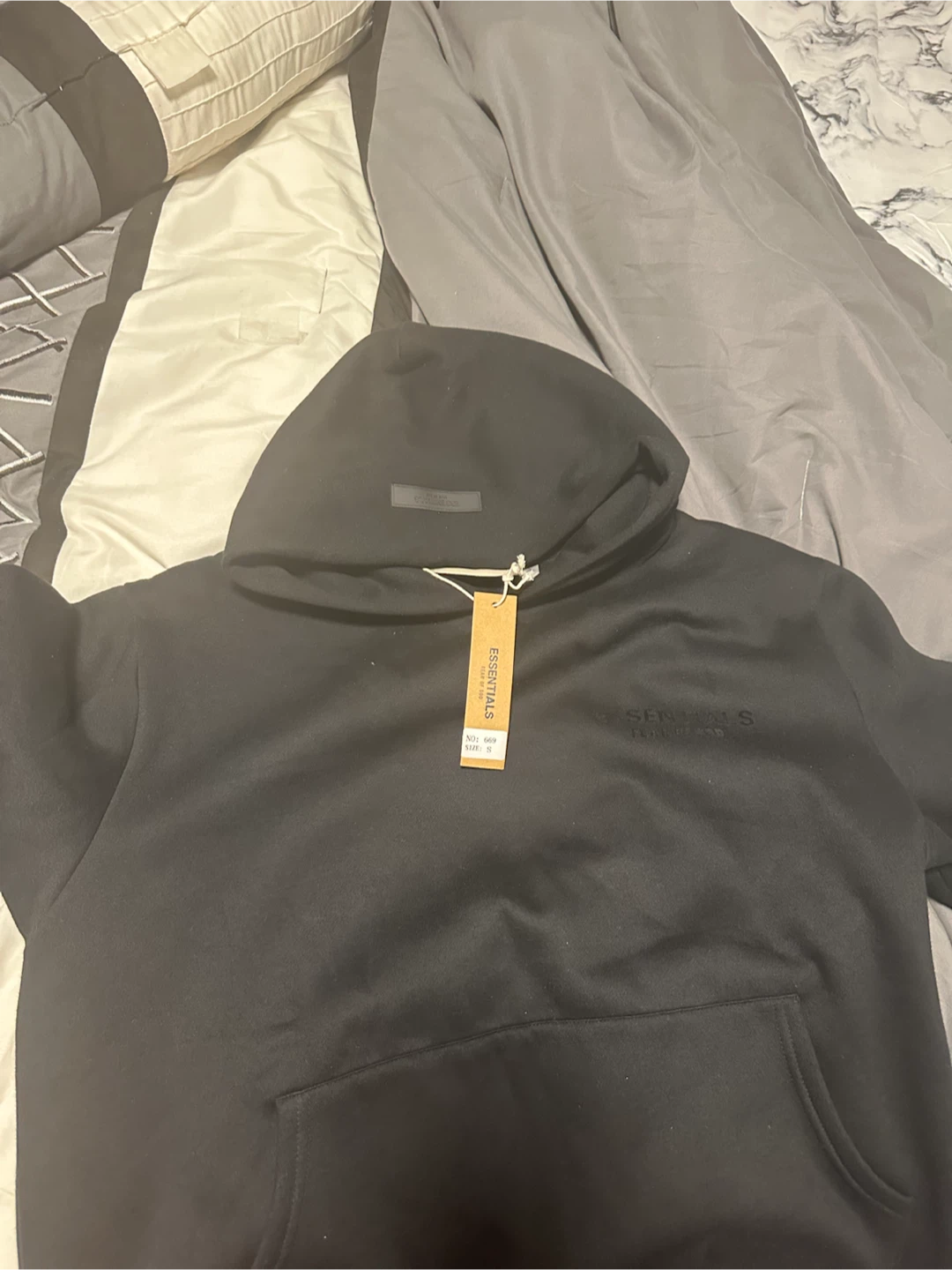 Essentials Fear of God Hoodie - Black - Size S - photo 4
