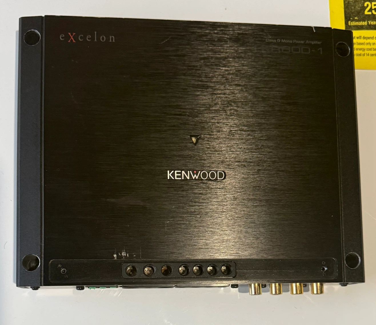 Selling a kenwood excelon xr 600-1 mono subwoofer amp