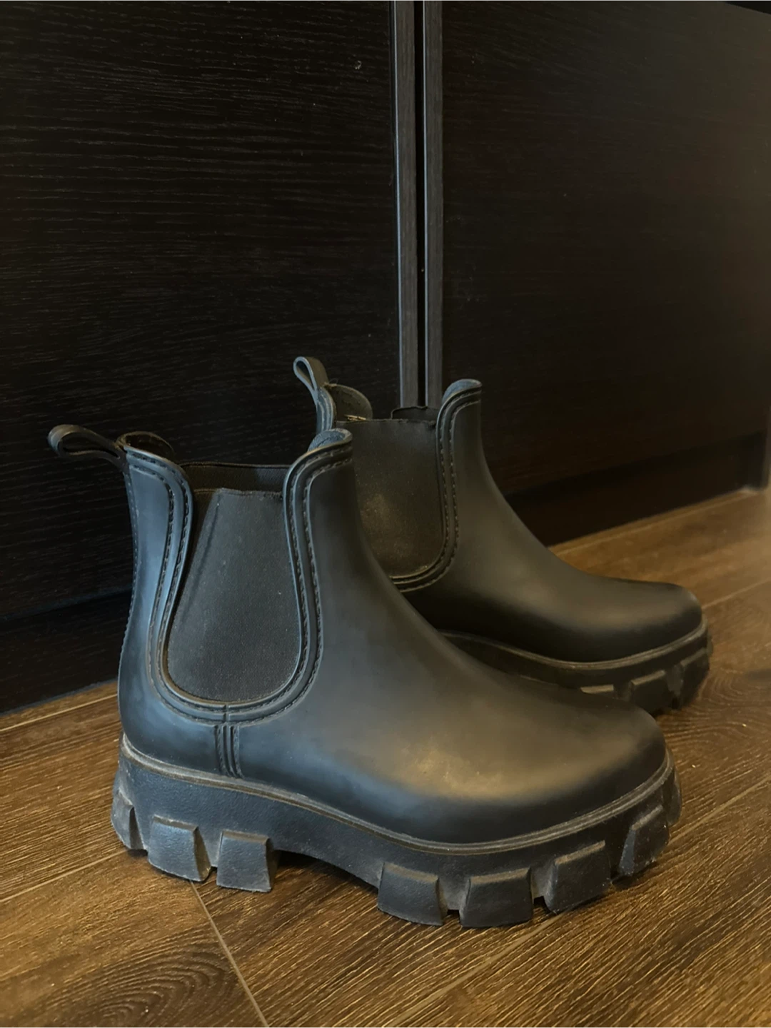 [USED!] Jeffrey Campbell Rain Storm Platform Chelsea Boots