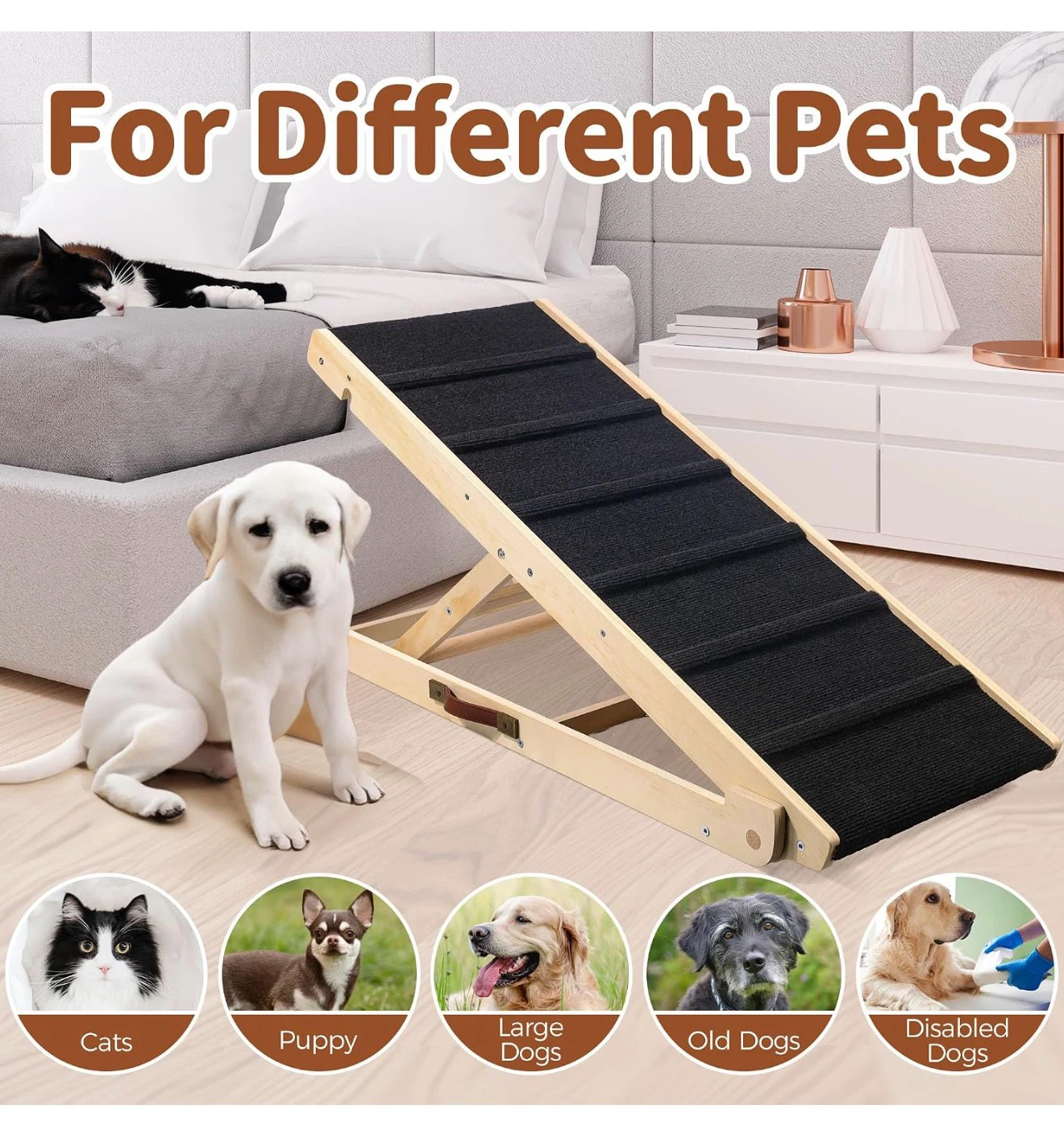 Adjustable Wooden Pet Ramp 42D - photo 4