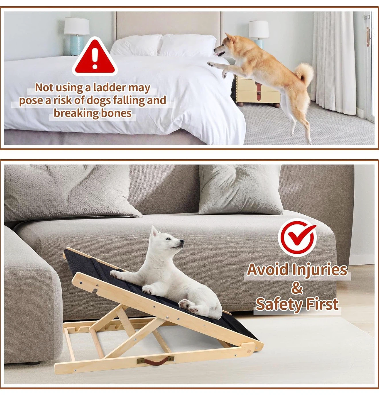 Adjustable Wooden Pet Ramp 42D - photo 5