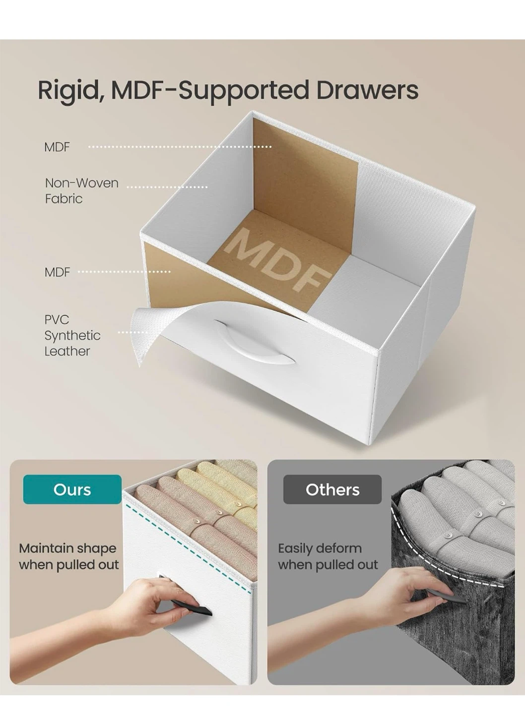 SONGMICS BELLAH 5-Drawer Storage Unit 5DB - photo 5