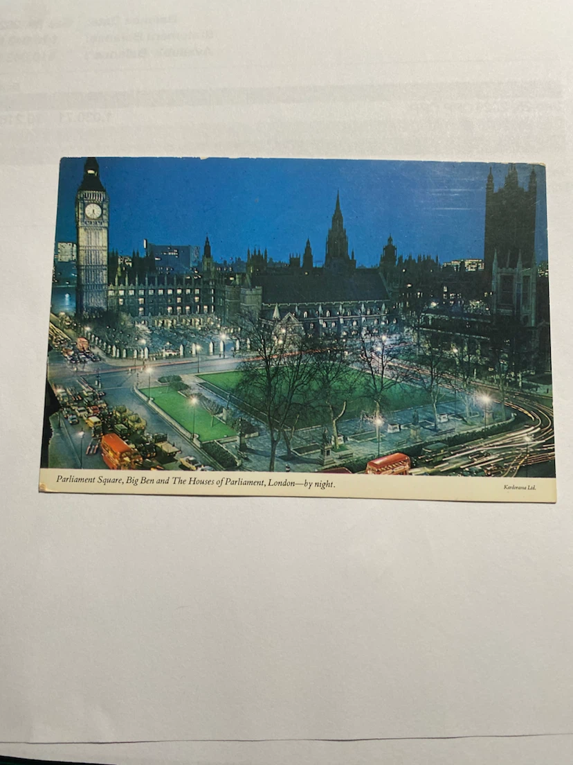 Vintage London Postcard 1971