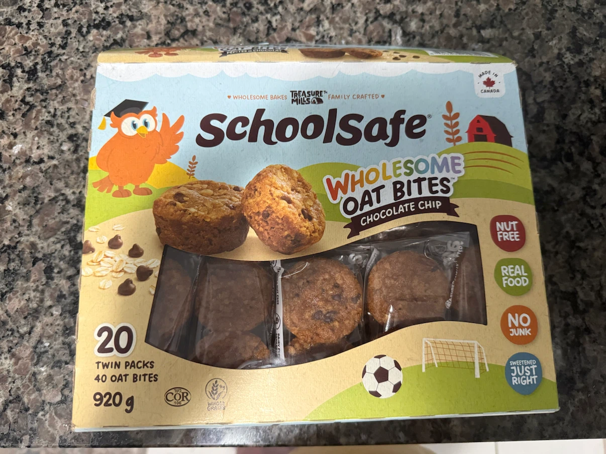 Costco Schoolsafe Chocolate Chip Oat Bites