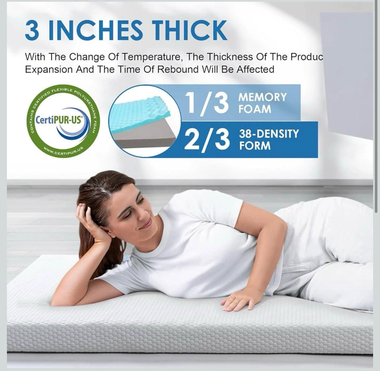 KingChii Memory Foam Camping Mattress KCM - photo 3