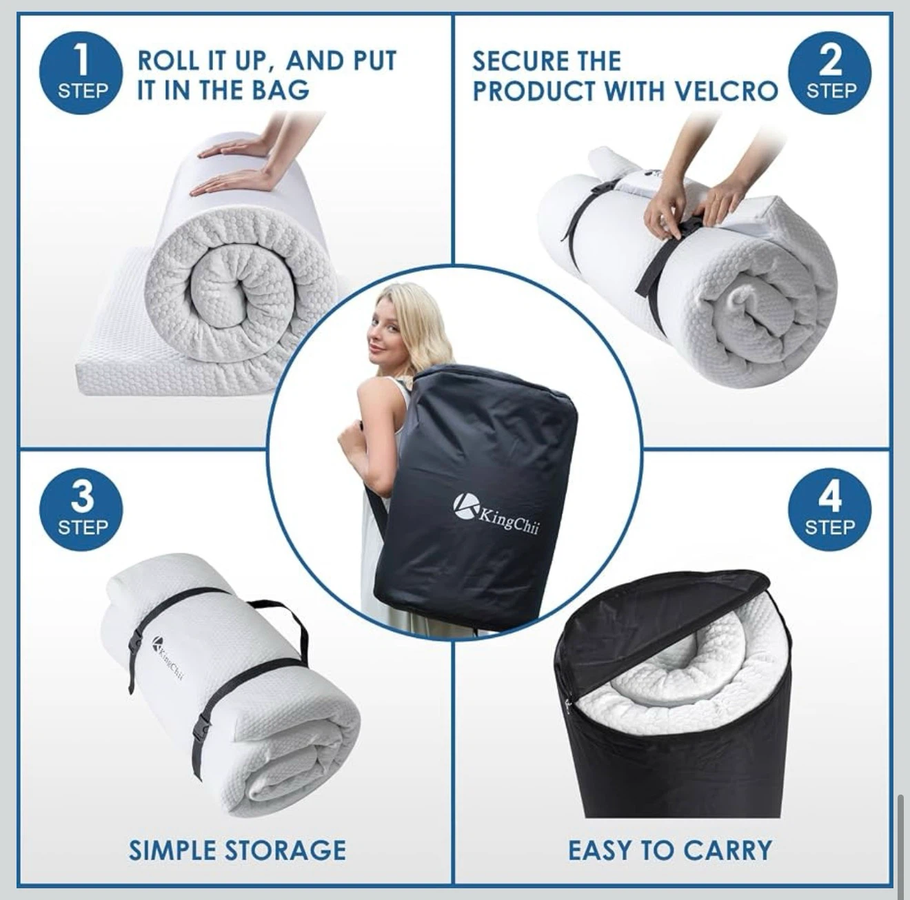 KingChii Memory Foam Camping Mattress KCM - photo 5