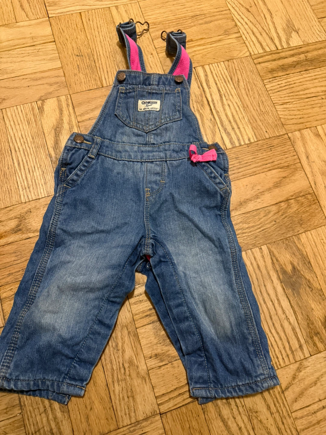 OshKosh B'gosh Denim Overalls 9M