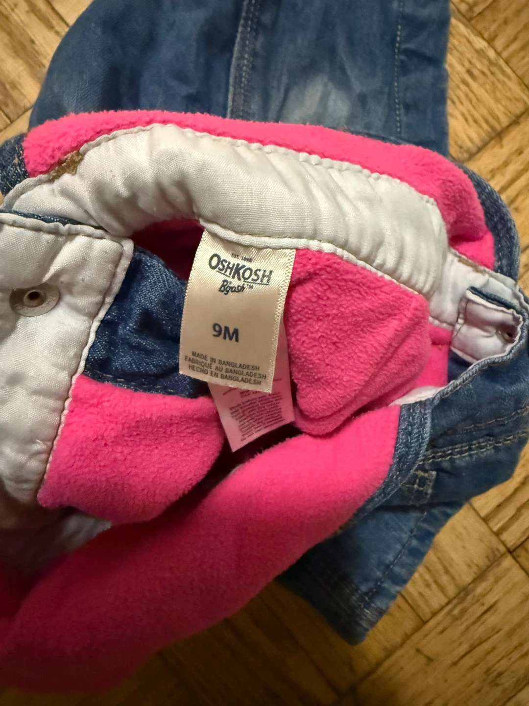 OshKosh B'gosh Denim Overalls 9M - photo 2