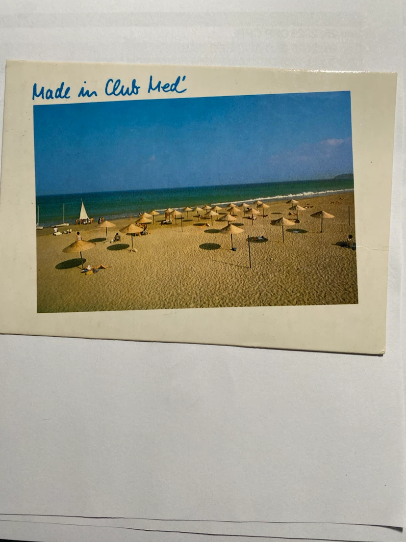 Vintage 1987 Club Méditerranée Malabata Postcard