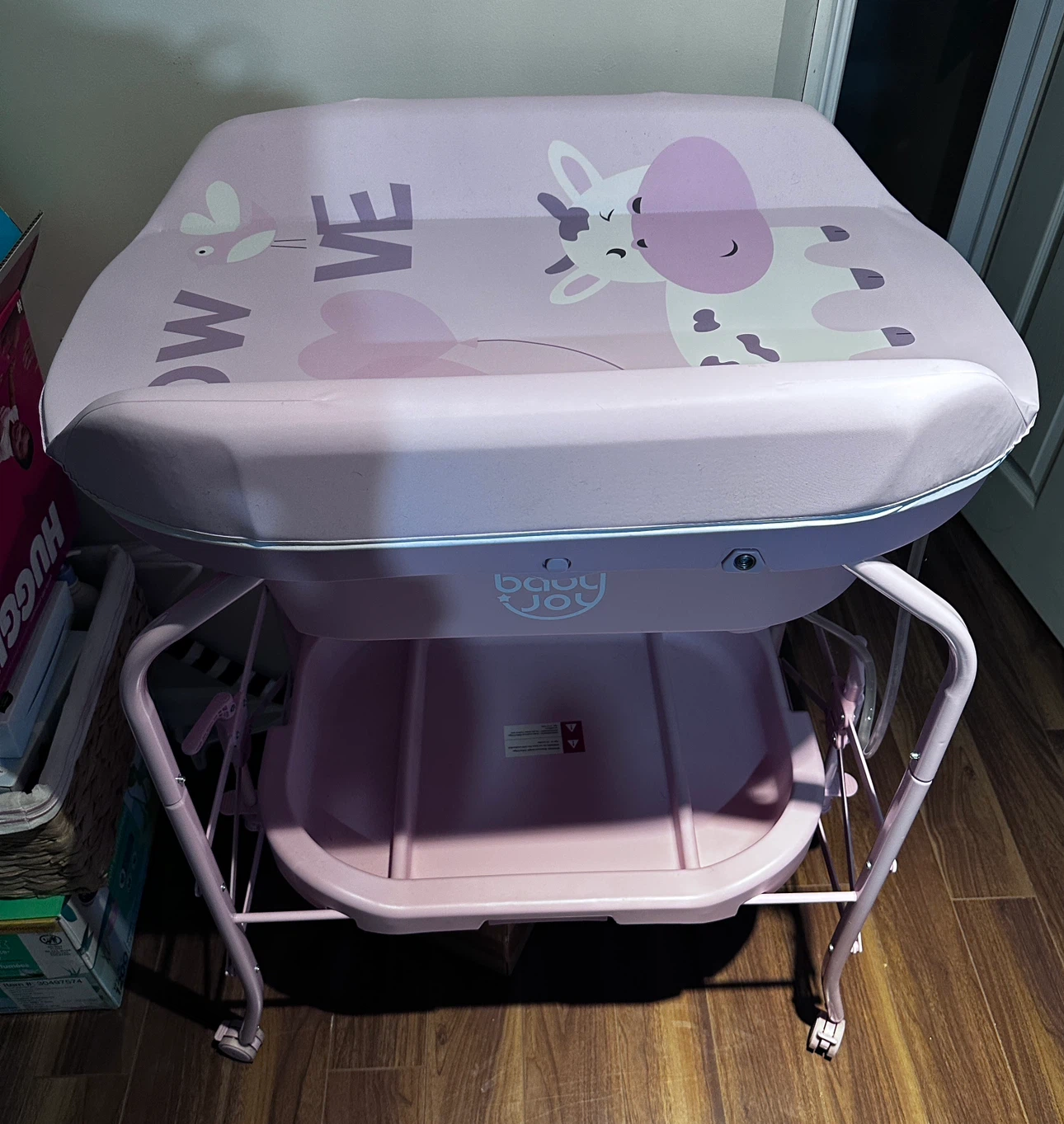 HONEY JOY 2-in-1 Baby Bathtub & Changing Station - Pink